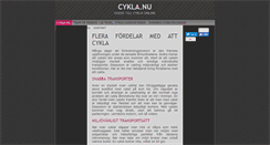 Desktop Screenshot of cykla.nu