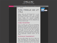 Tablet Screenshot of cykla.nu
