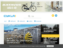 Tablet Screenshot of cykla.se